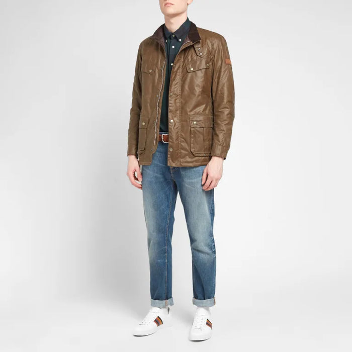 Barbour International Duke Waxed Jacket Bark