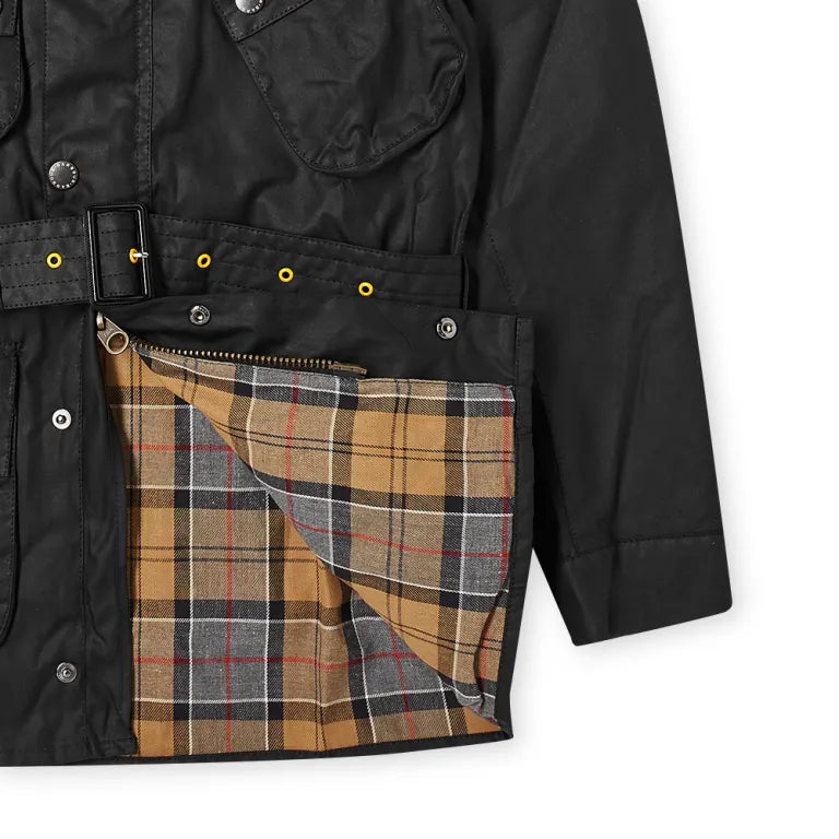 Barbour International Slim International Wax Jacket Black