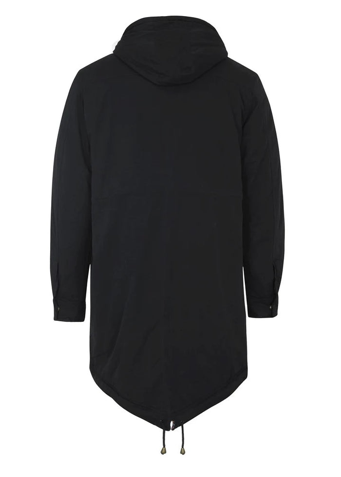 Merc Tobias Fishtail Parka Black