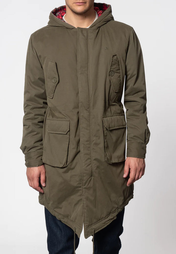 Merc Tobias Fishtail Parka Combat Green