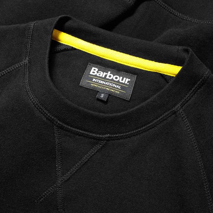 Barbour International Essential Crew Sweatshirt Black