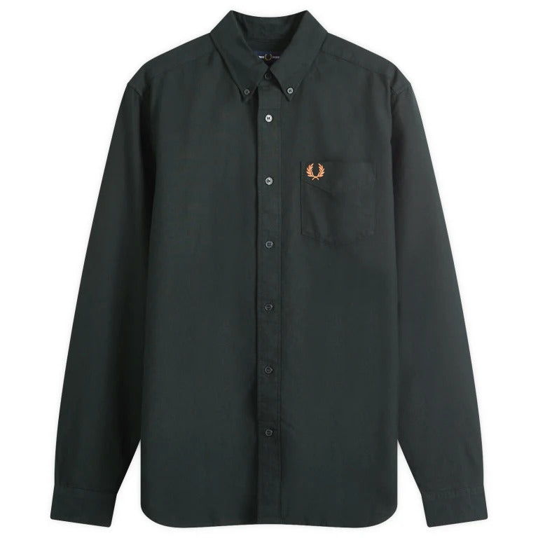 Fred Perry Oxford Shirt Night Green