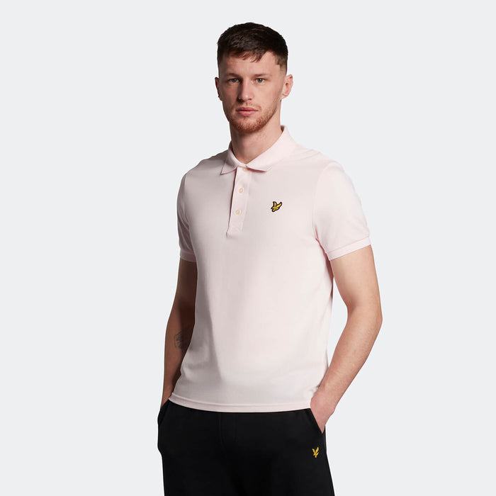 Lyle & Scott Men's Plain Polo Shirt - Light Pink
