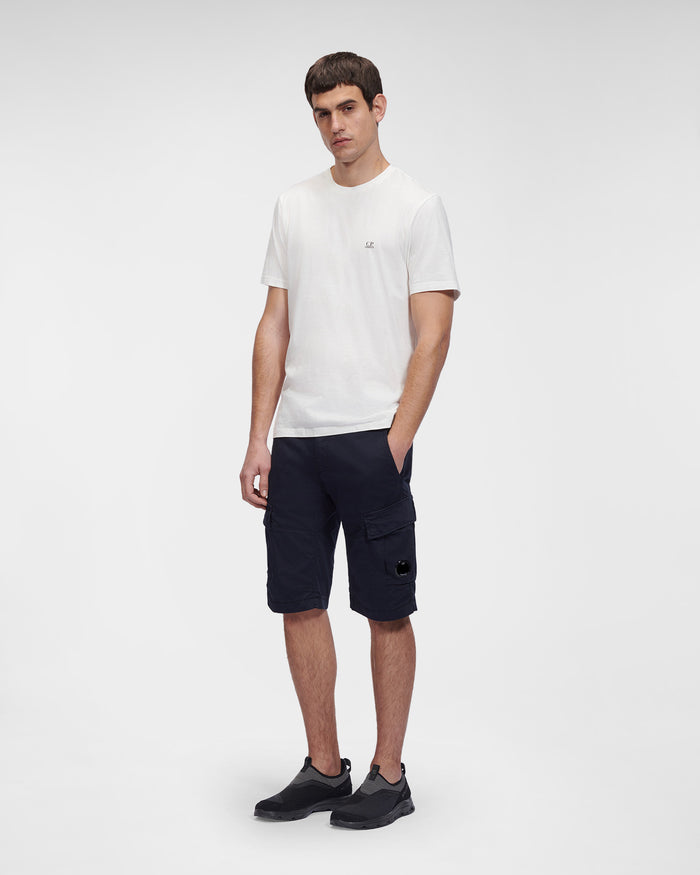 C.P. Company Stretch Sateen Cargo Shorts Total Eclipse Blue