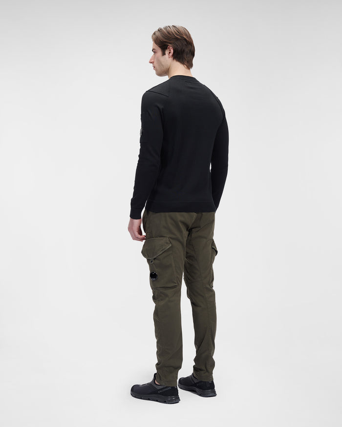 C.P. Company Sea Island Cotton Sweater Black