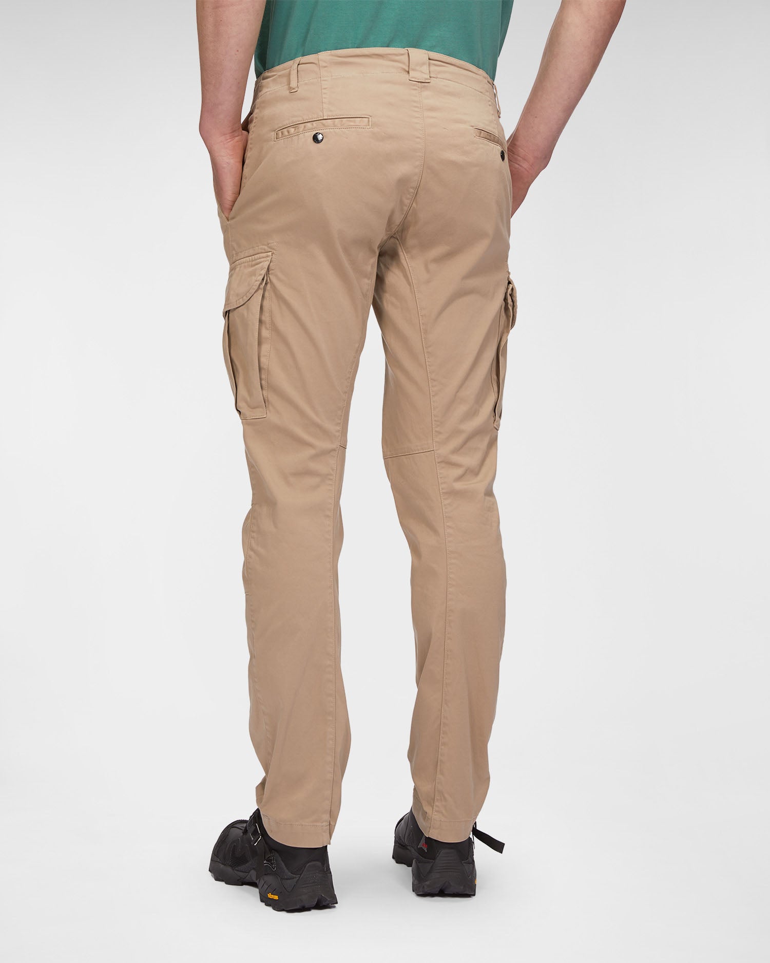 C.P. Company Stretch Sateen Cargo Pants Cobblestone Brown