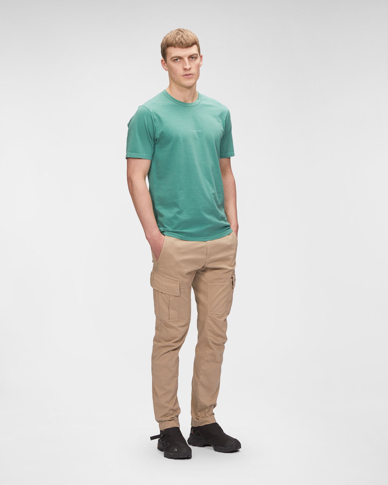 C.P. Company Stretch Sateen Cargo Pants Cobblestone Brown