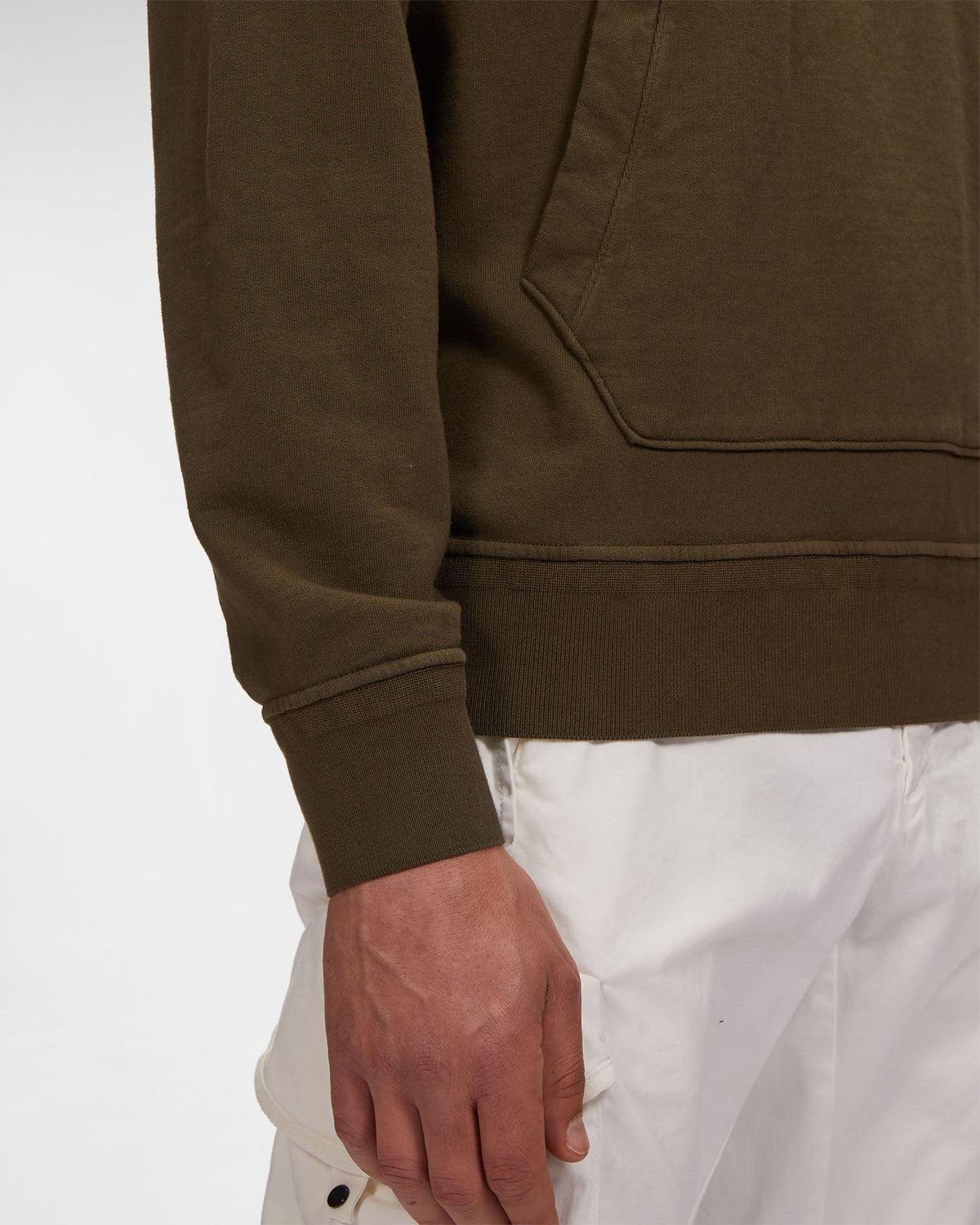C.P. Company Cotton Fleece Hoodie Ivy Green