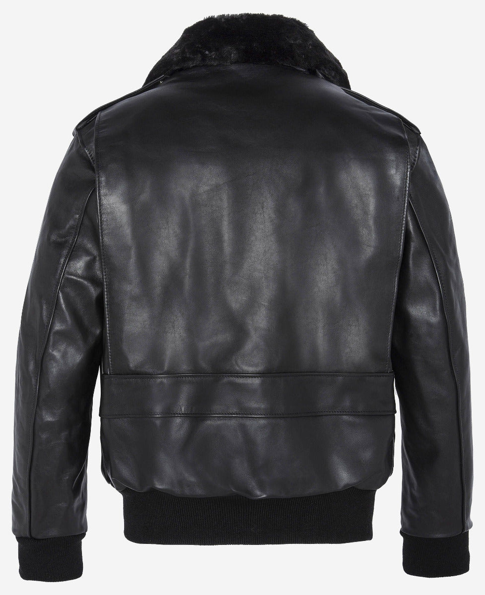 Schott NYC Iconic A-2 Flight Jacket Made In USA Black