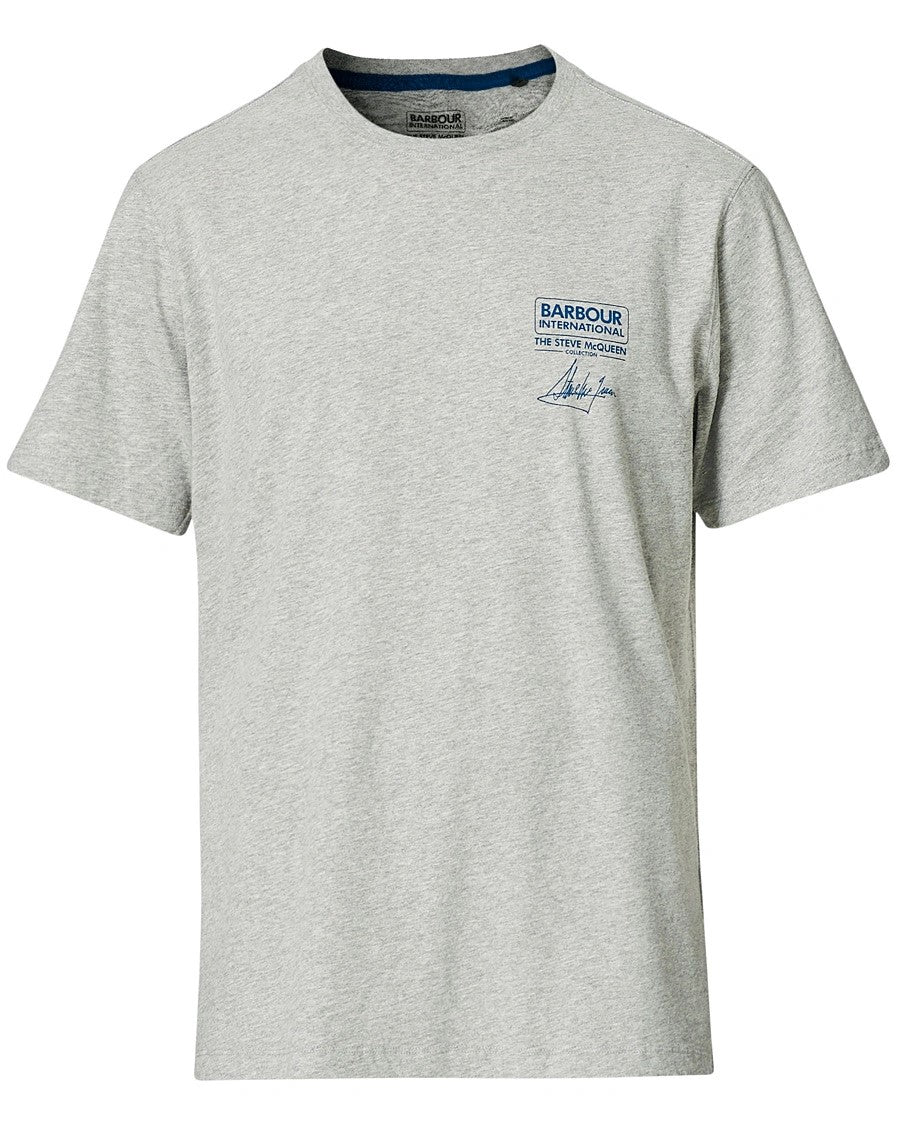 Barbour International SMQ Signature T-Shirt Grey