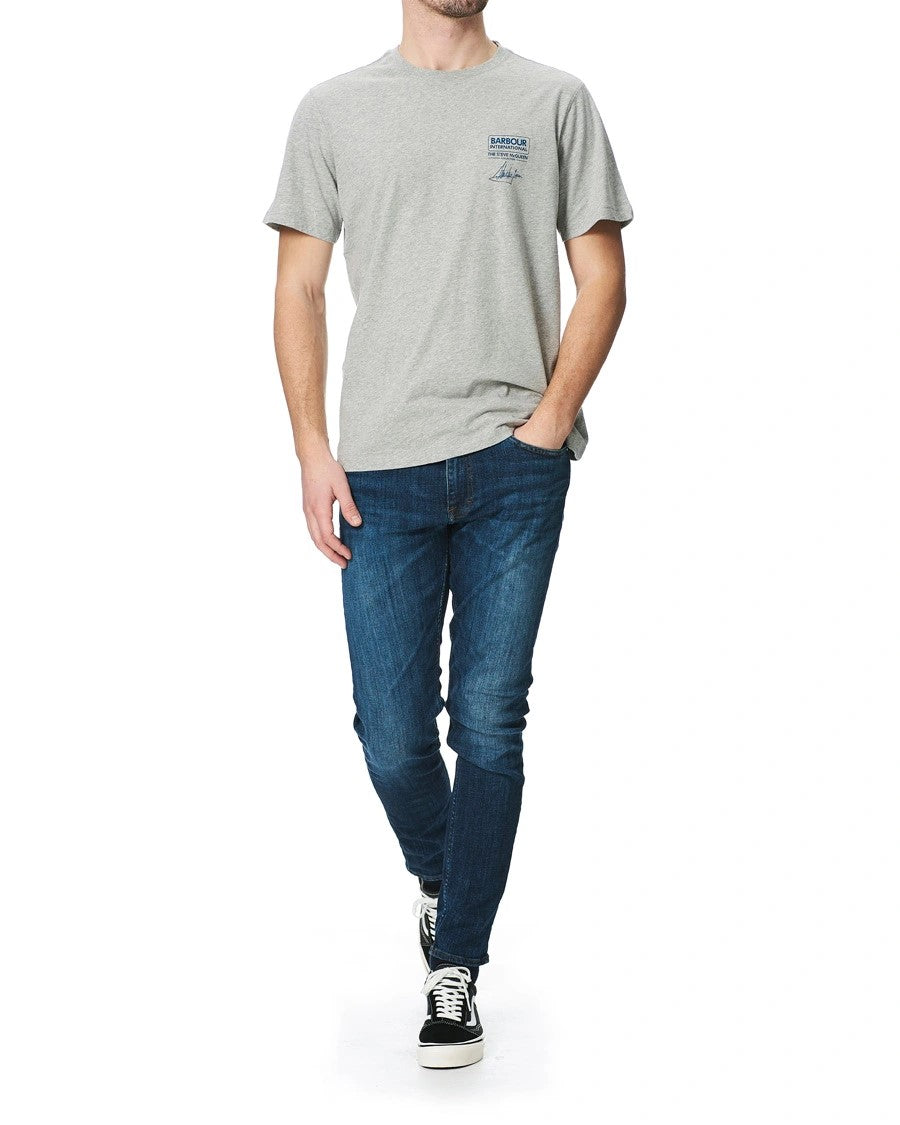 Barbour International SMQ Signature T-Shirt Grey