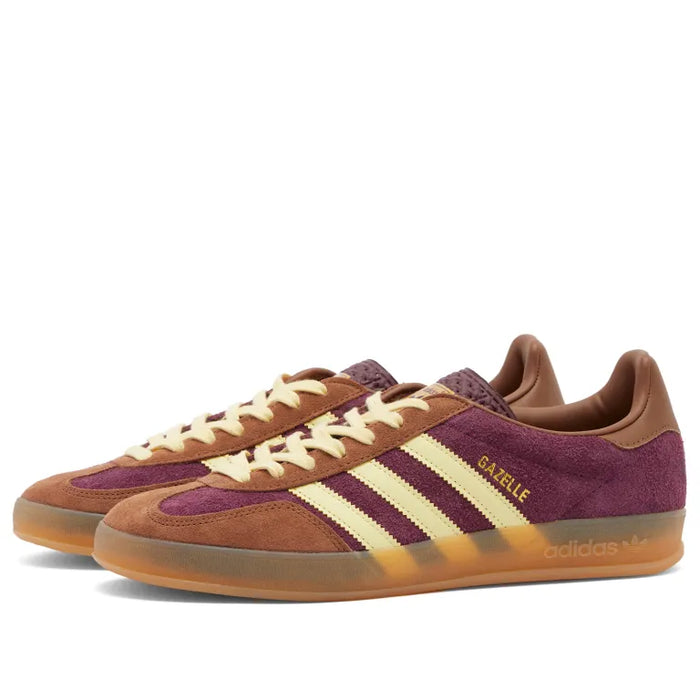 Adidas Gazelle Indoor Woman JI0324 Maroon / Almost Yellow / Preloved Brown