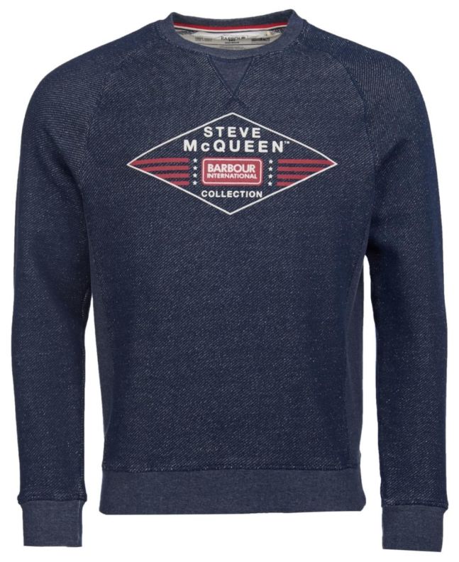 Barbour International SMQ Application Sweatshirt Navy