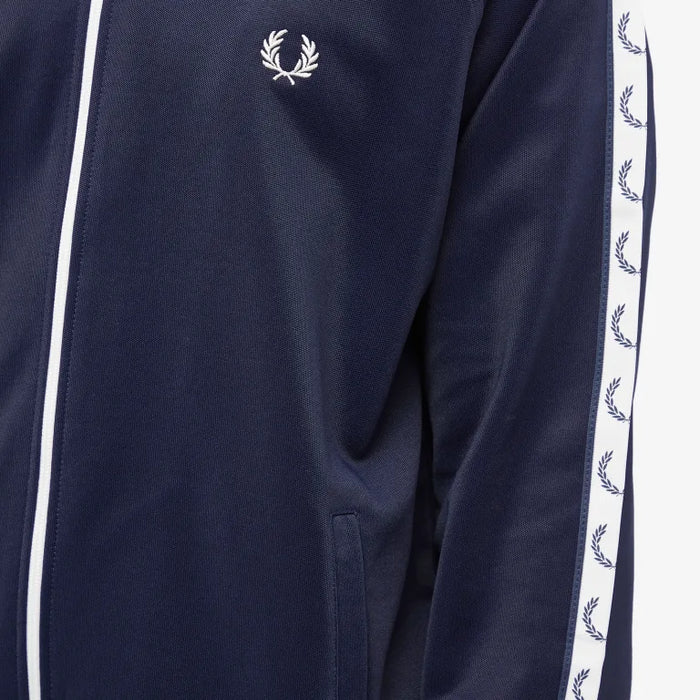 Fred Perry Taped Track Jacket 4620 Carbon Blue