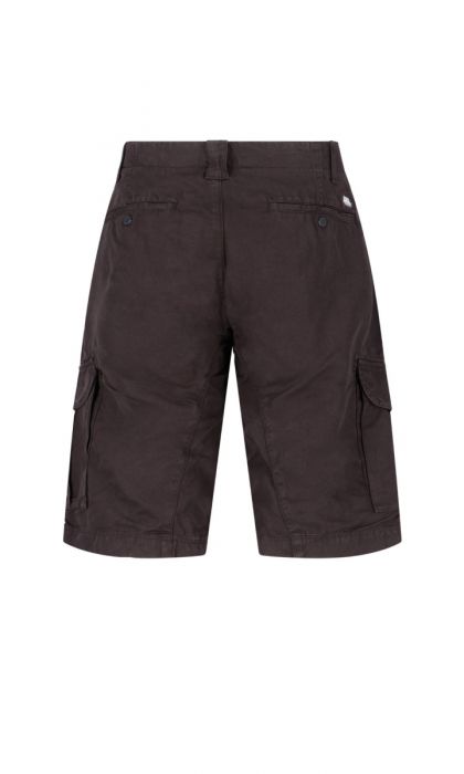C.P. Company Cotton Linen Cargo Short Black