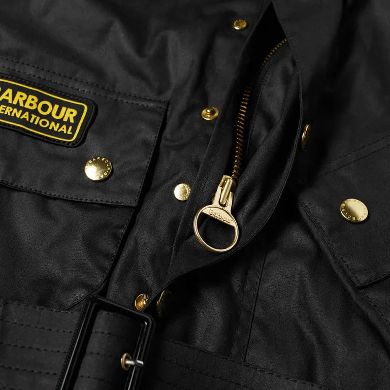 Barbour International Original Wax Jacket Black