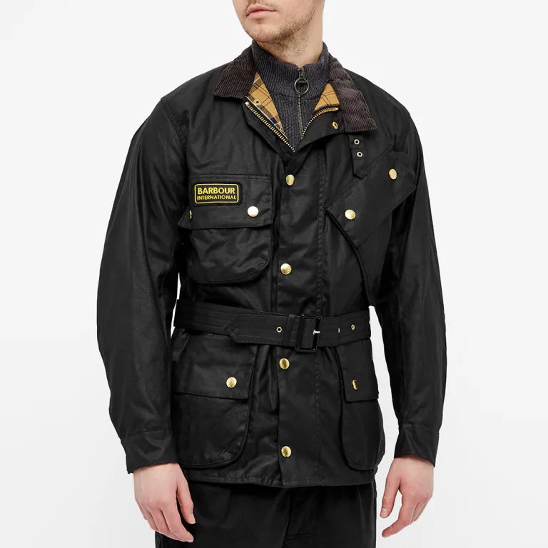 Barbour International Original Wax Jacket Black