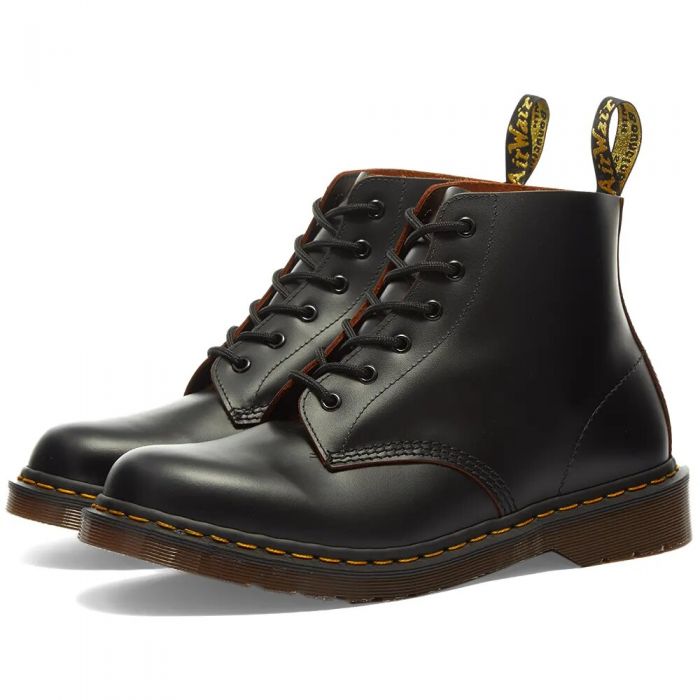 Dr. Martens Vintage 101 Boot Quilon Made In England Black