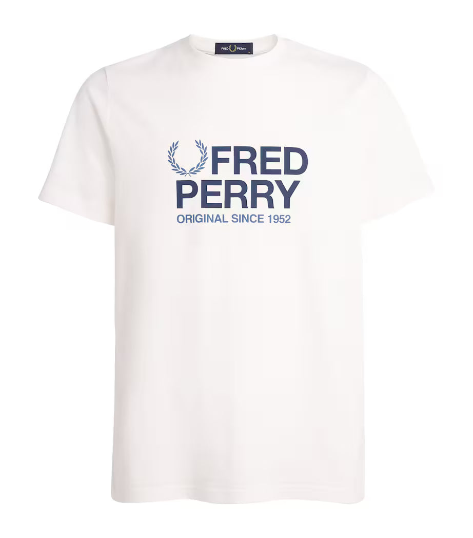 Fred Perry Original Graphic T-Shirt Snow White