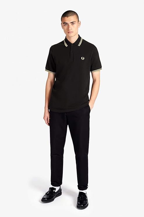 Fred Perry Reissues Original Twin Tipped Polo Black Champagne Champagne