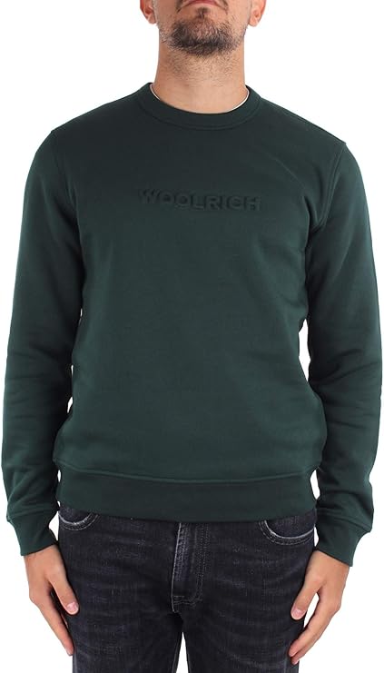 Woolrich Luxury Sweatshirt Crewneck Dark Holly Green