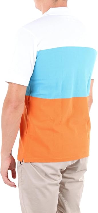 Woolrich Color Block Stripe Polo Shirt White