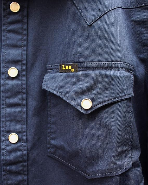 Lee 101 Western Shirt Bright Navy