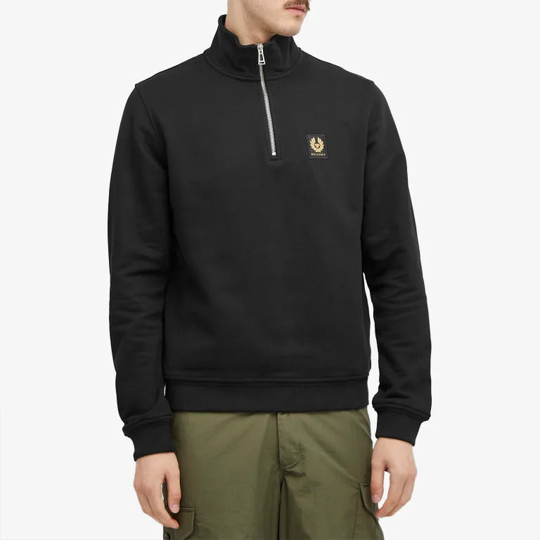 Belstaff Quarter Zip Sweatshirt Black