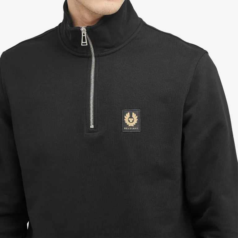 Belstaff Quarter Zip Sweatshirt Black