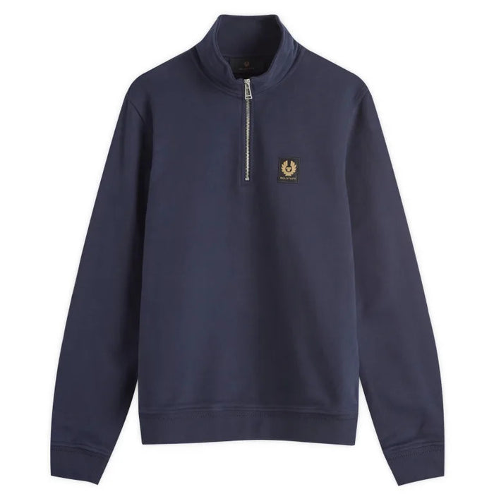 Belstaff Quarter Zip Sweatshirt Dark Ink