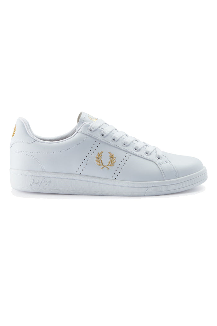 Fred Perry B721 Leather B6312 White / Gold