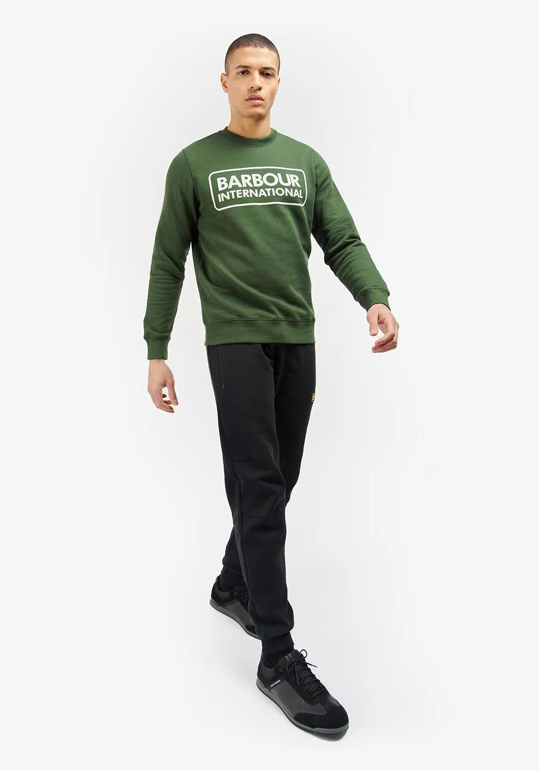 Barbour International Large Logo Sweatshirt Kombu Green