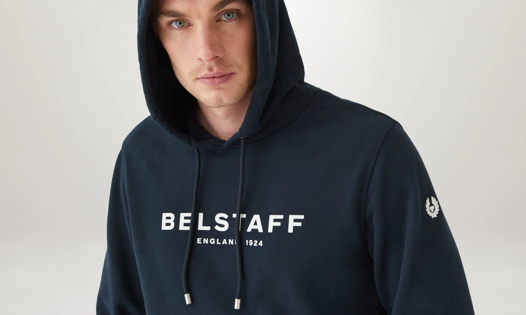 Belstaff 1924 Hoodie Dark Ink Off White