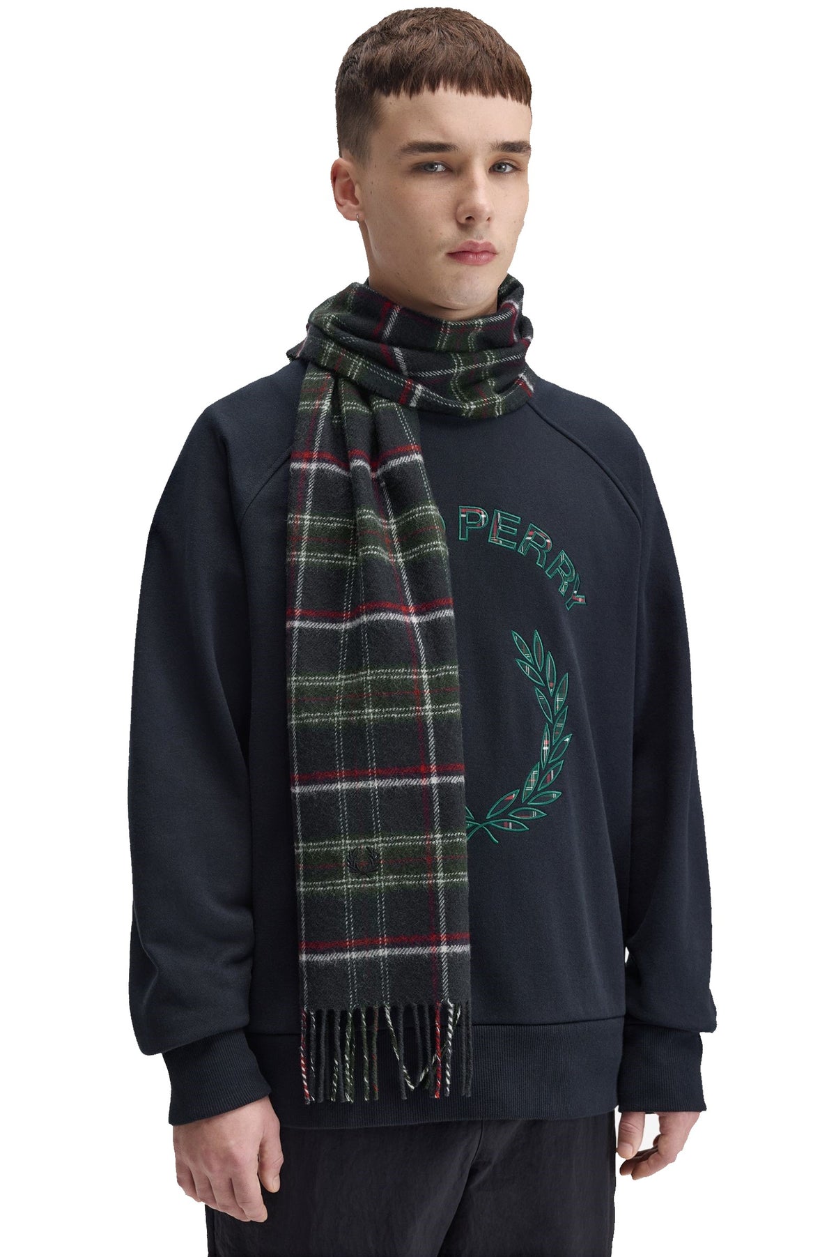 Fred Perry Bufanda Lana Cordero Tartán C3337