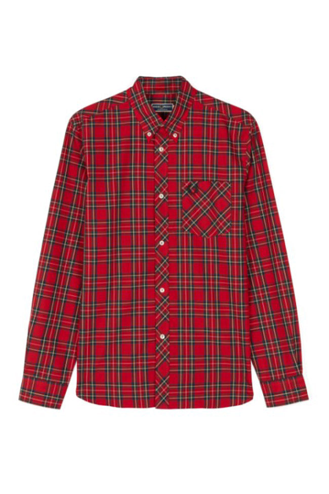 Fred Perry Reissues Made In Portugal Tartan Shirt Red
