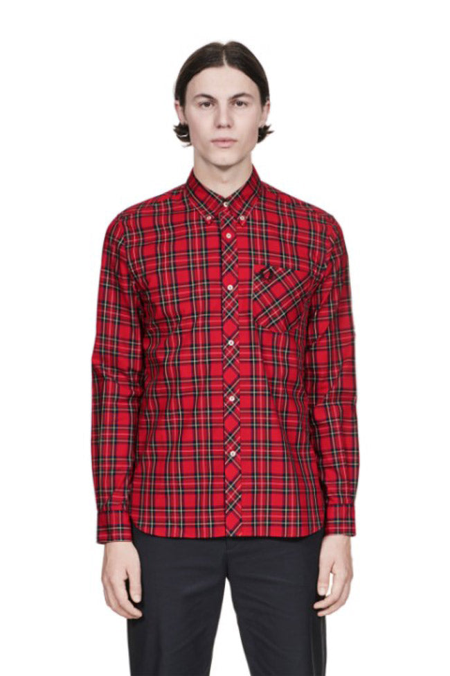 Fred Perry Reissues Made In Portugal Tartan Shirt Red