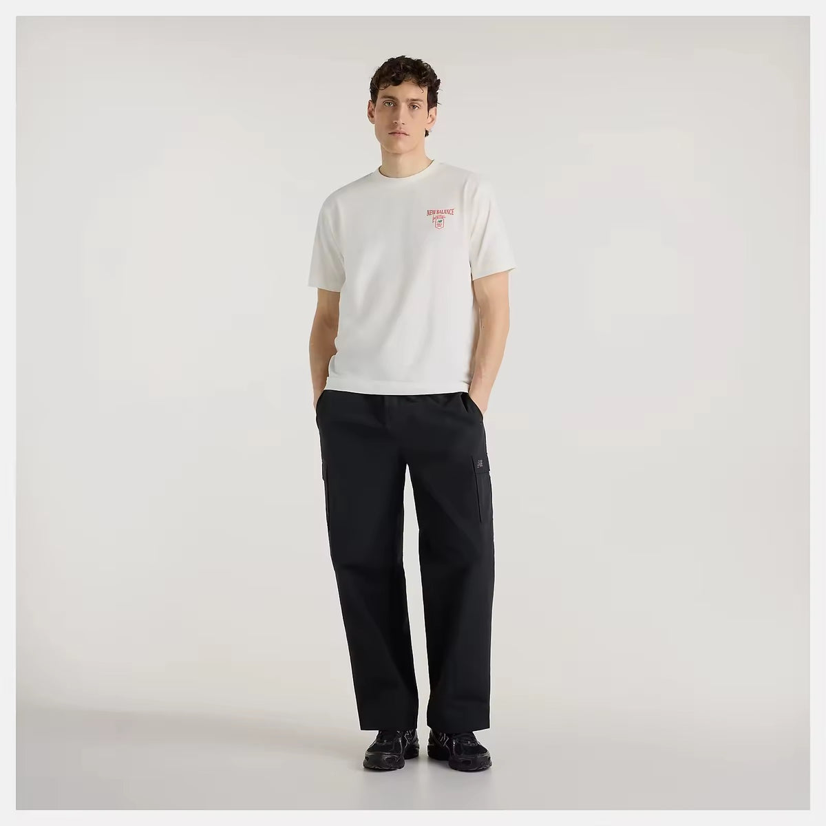 New Balance T-Shirt Grab a Bite London MT62B9LI White