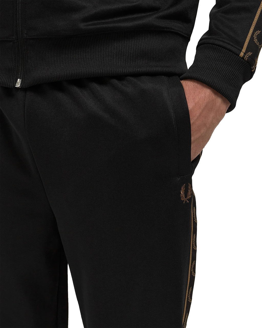Fred Perry Taped Track Pant Black