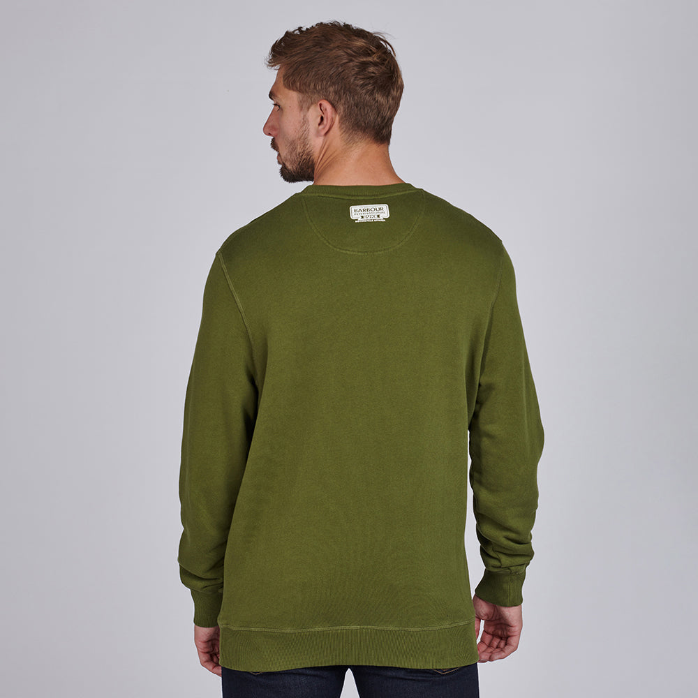 Barbour International Famous Duke Sweatshirt Vintage Green