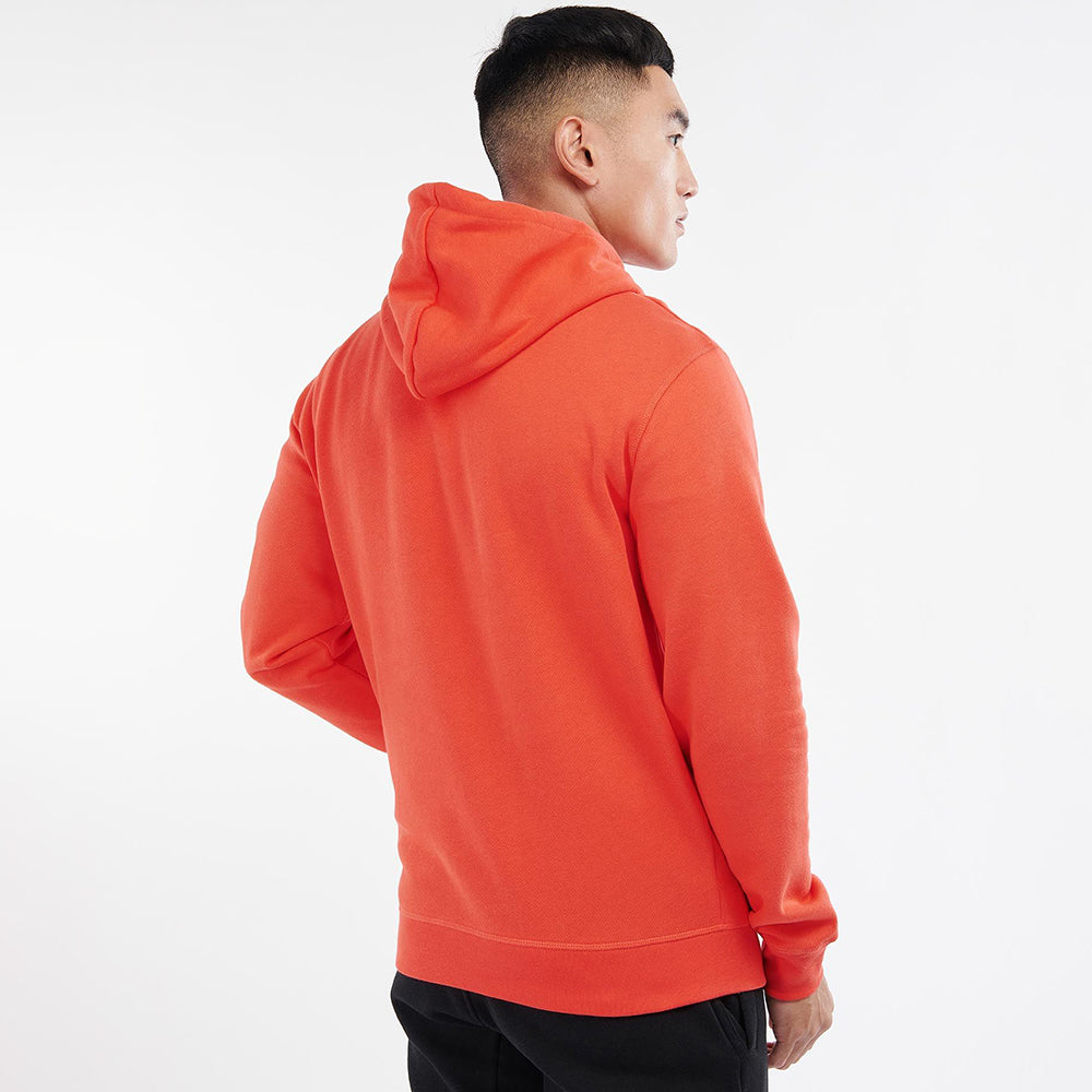 Barbour International Pop Over Hoodie Intense Orange