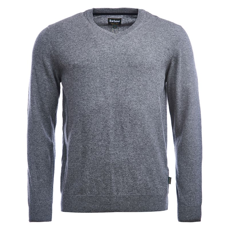 Barbour Harrow V Neck Grey