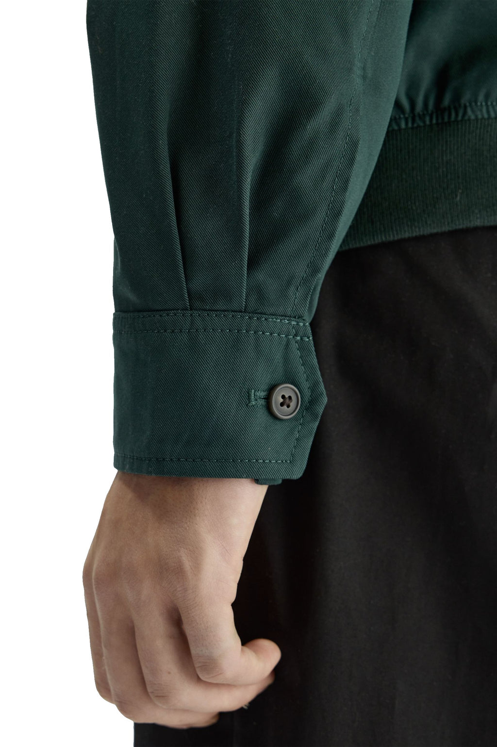 Fred Perry Twill Harrington Jacket Grassroots Green
