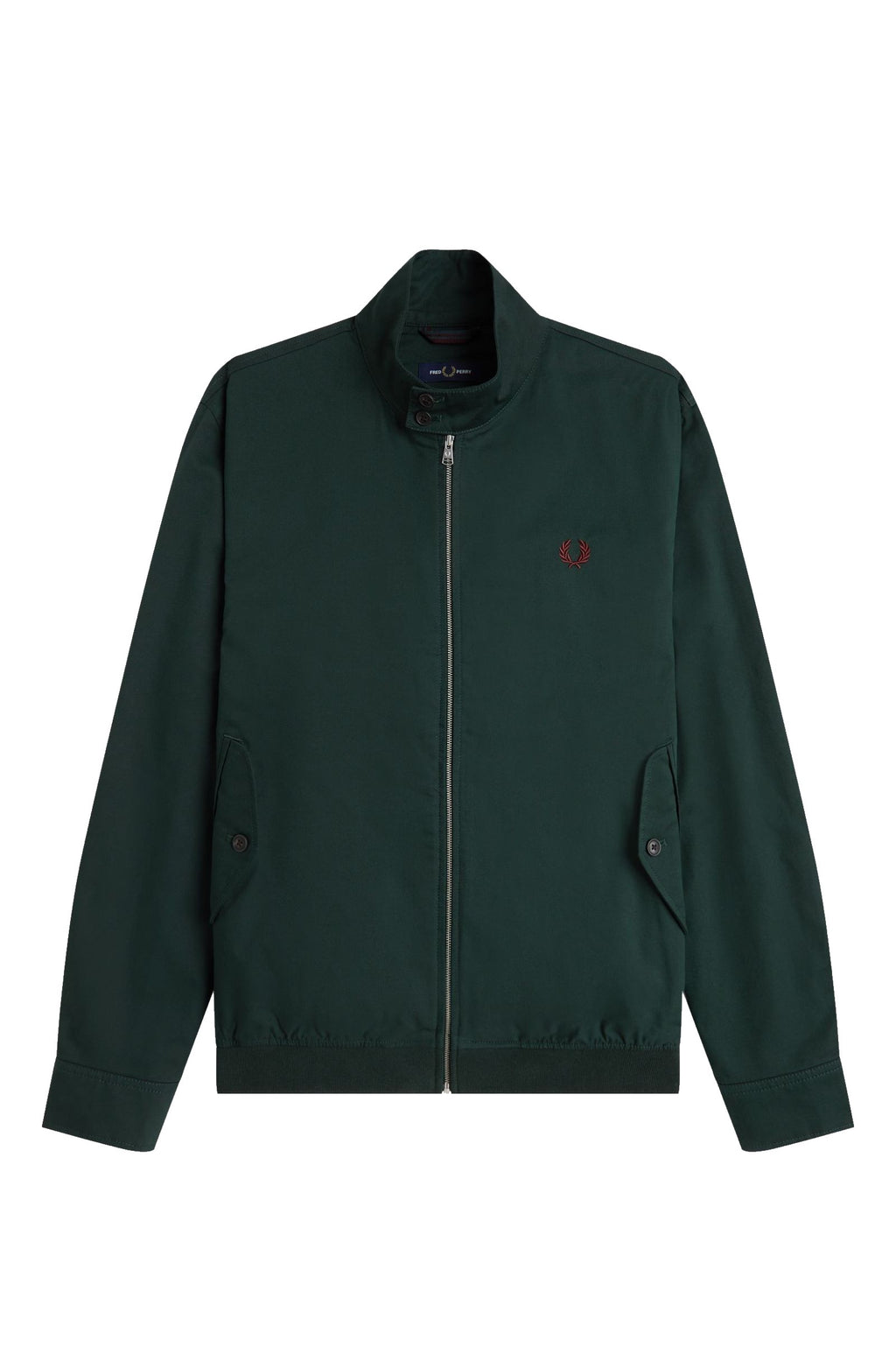 Fred Perry Twill Harrington Jacket Grassroots Green