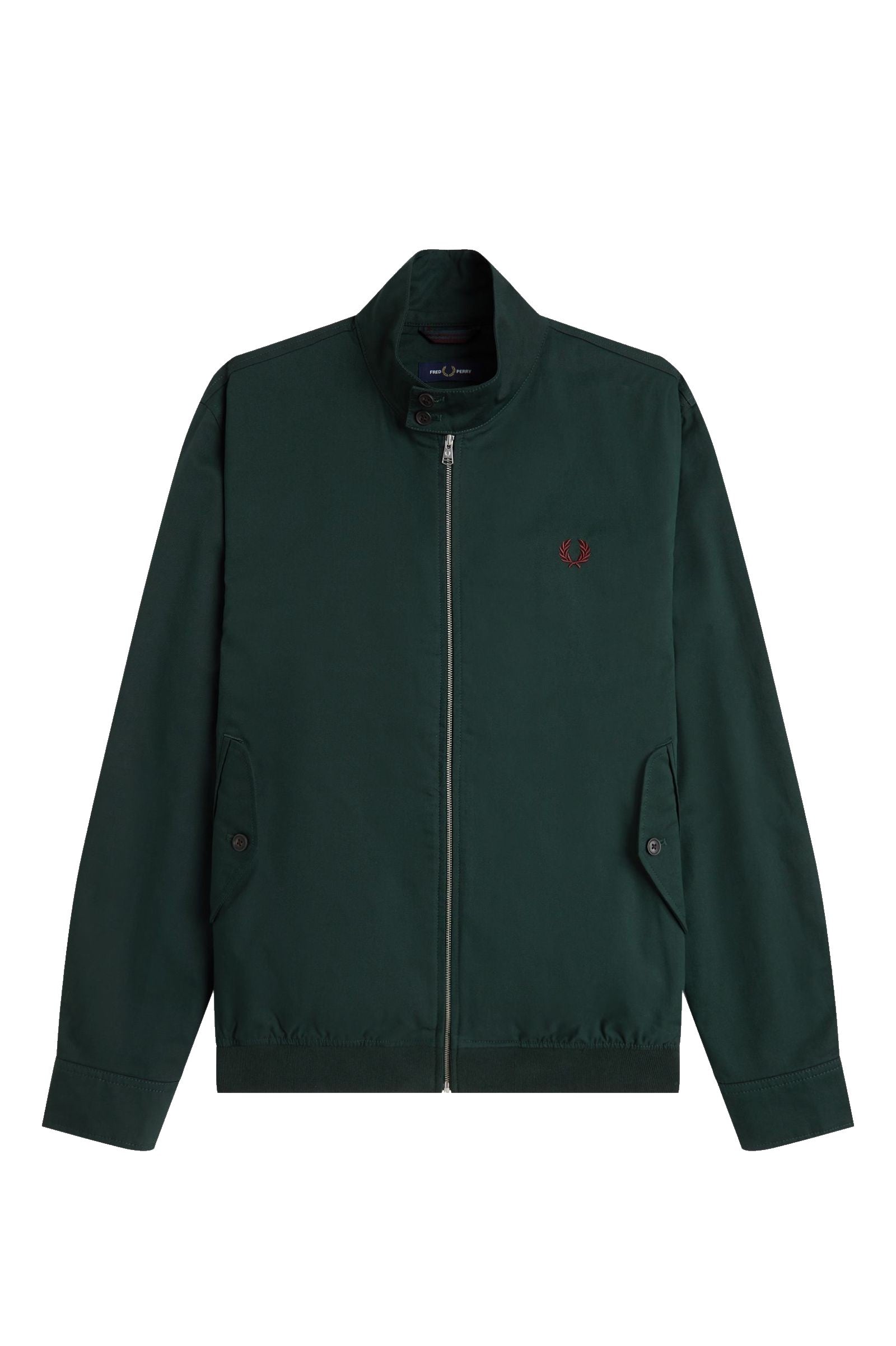 Fred Perry Twill Harrington Jacket Grassroots Green
