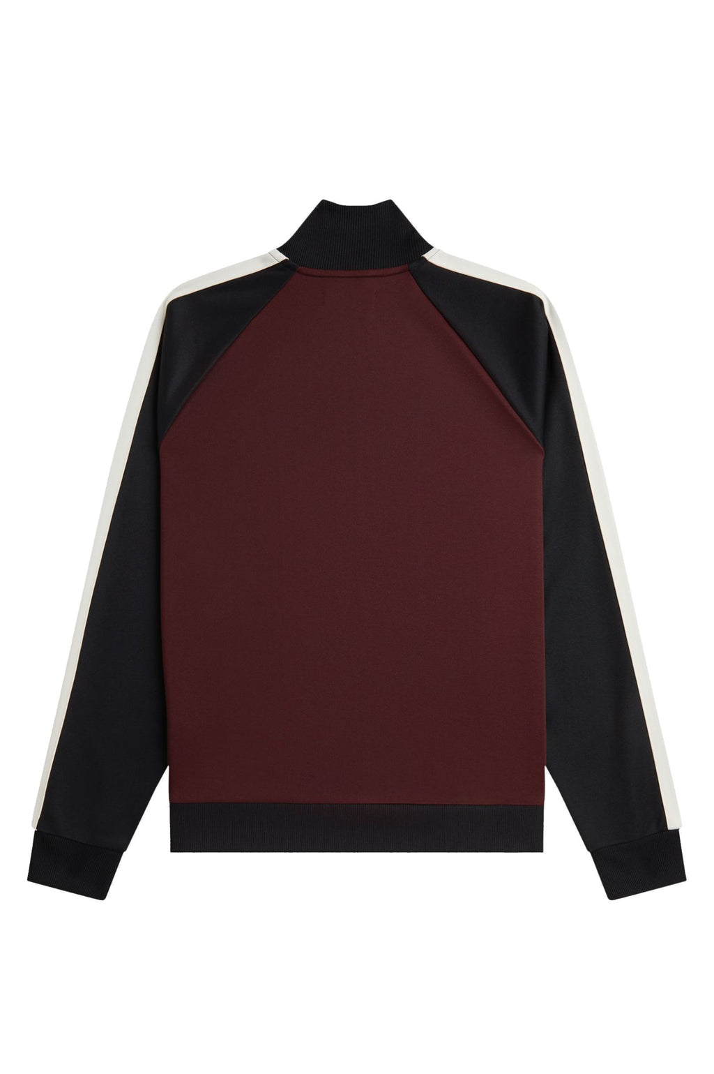 Fred Perry Contrast Sleeve Track Jacket Oxblood