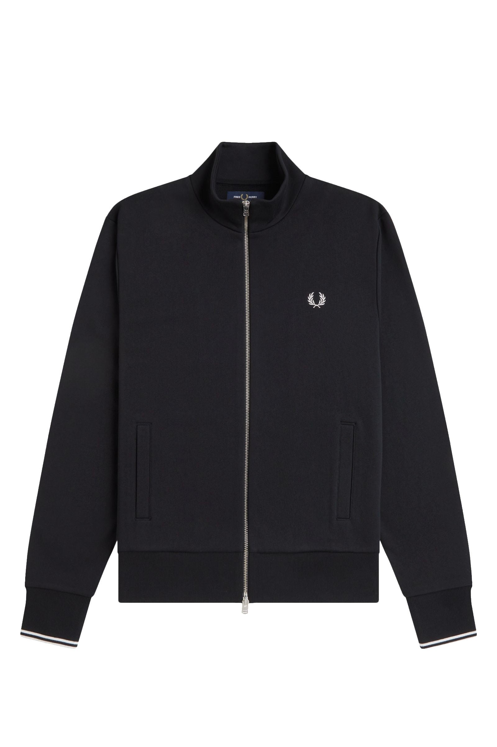 Fred Perry Zip Through Sweatshirt J3340 Black