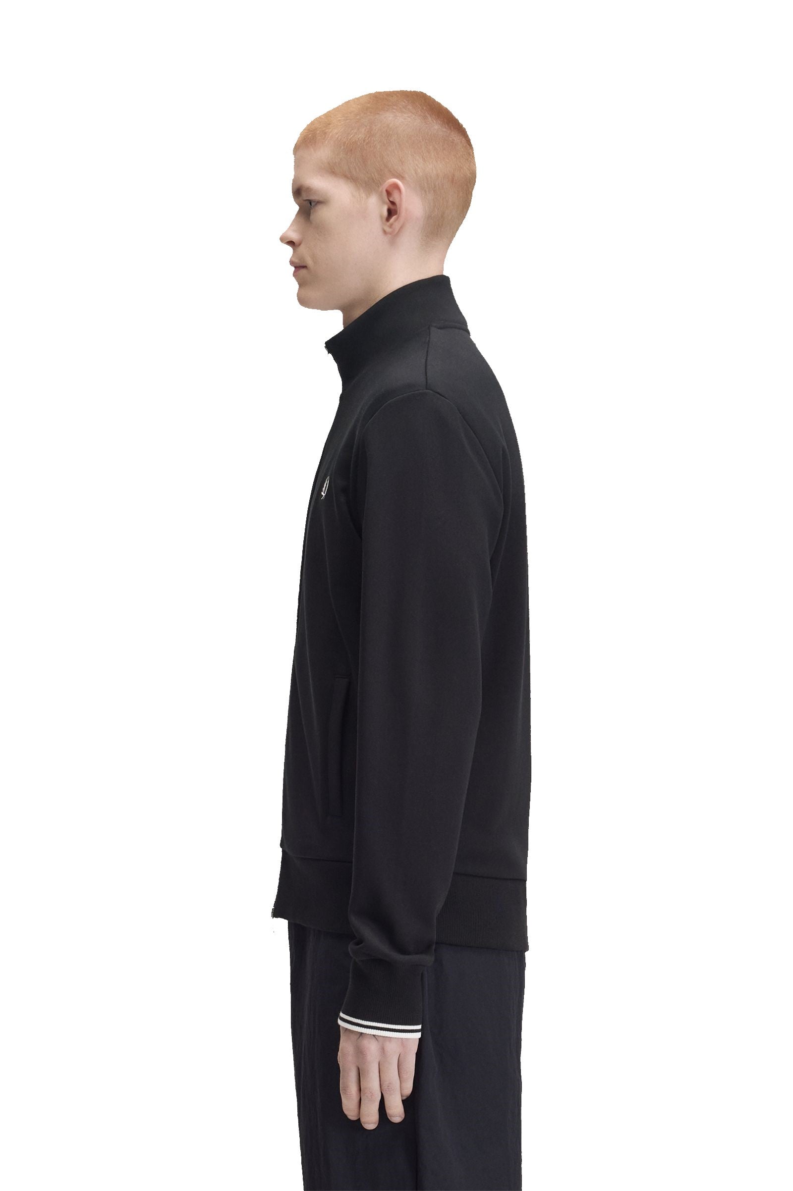 Fred Perry Zip Through Sweatshirt J3340 Black