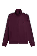 Fred Perry Contrast Tape Track Jacket J5557 Plum