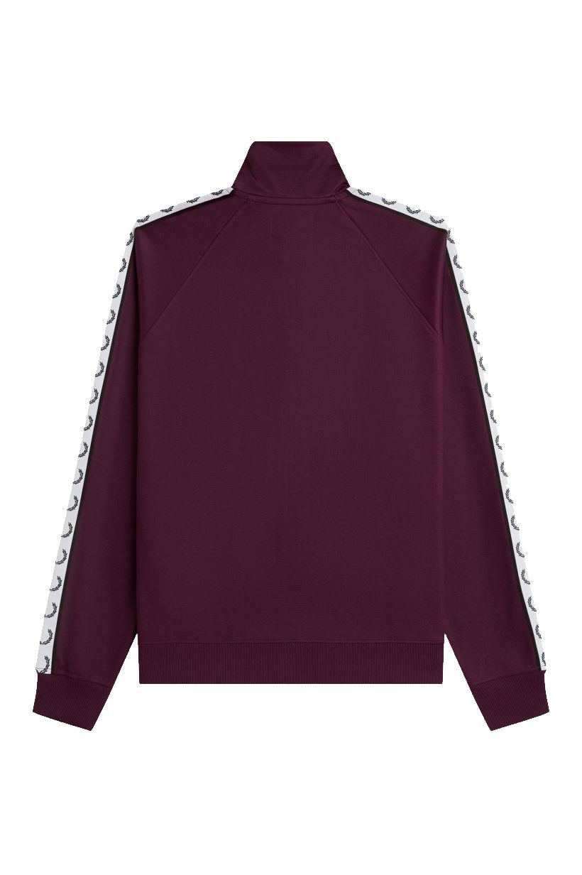 Fred Perry Contrast Tape Track Jacket J5557 Plum
