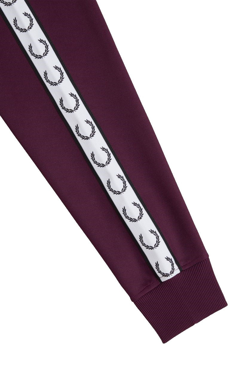 Fred Perry Contrast Tape Track Jacket J5557 Plum